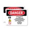 Signmission Emergency Generator Danger High, 10 in W x Rectangle, Plastic OS-2PACK-DS-P-710-L-2204 - alternate 1